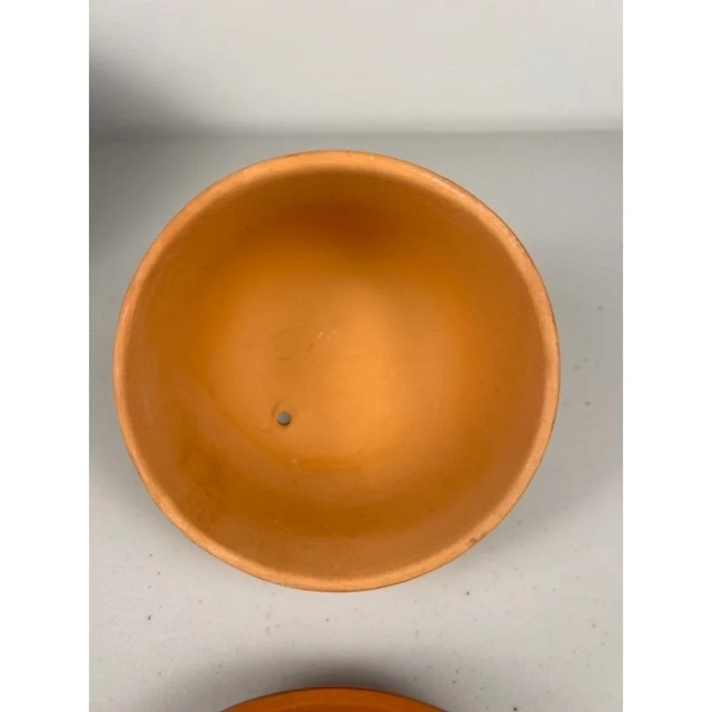 Terracotta Garlic Roaster Keeper Set with Glazed Base and Garlic Bulb Handle